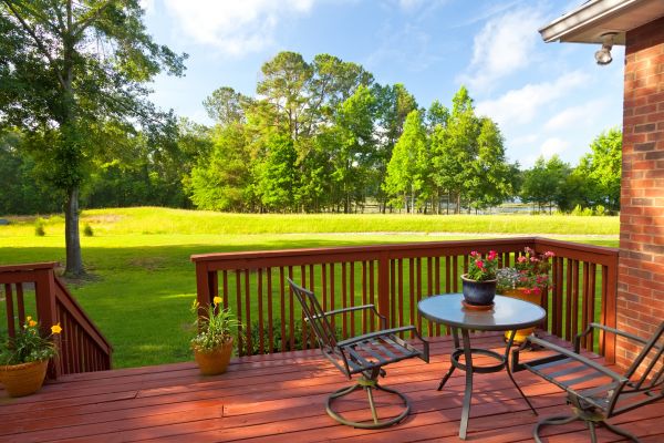 Redwood Deck Installation in Howell