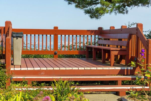 Redwood Deck Construction in Howell